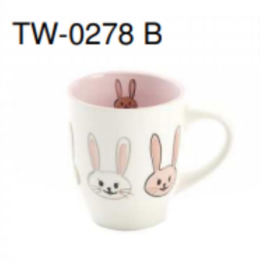 [62210048] MUG H 10,5 LAPIN LILOU ROSEDIAM 9 X H 10,5