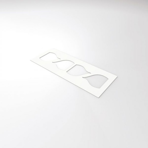 [08056284] 010745 PCB CHABLON POUR EMBOUT 4 EMPREINTES 9,1X8,2 CM 1PCE ***S/CD***