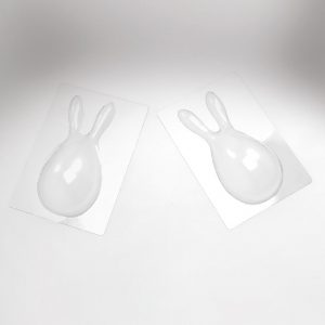 [08057775] 074082 PCB MOULES OEUF OREILLE POUR 6 SUJETS 19,5X9,5 CM P.SUJET 9,5 CM 12PCES ***S/CD***