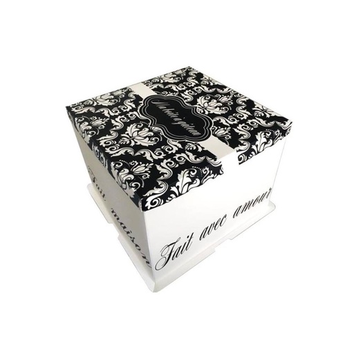 [08075276] BOITE A GATEAU ARABESQUE 36X36X28CM