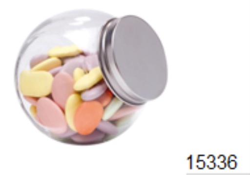 [60300134] GLASS CANDY BOX WITH LID 100X80X100MM