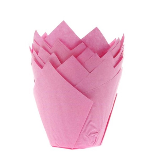[70407339] HOM TULIPCUP MUFFIN ROSE DIAM 5CM 36 PCES