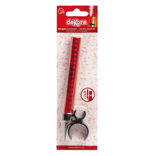 [08060055] ETINCELLE DE REVE AVEC CLIP ATTACHE BOUTEILLE 15CM