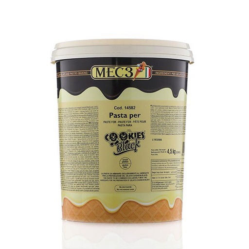 [07100013] MEC3 14582 IJSPASTA ZWARTE COOKIES 4,5KG = EMMER