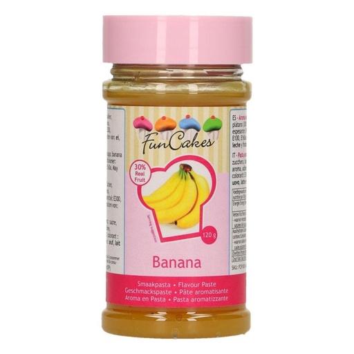 [08053350] FUNCAKES SMAAKPASTA BANAAN 120G