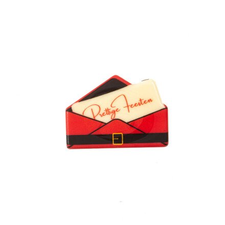 [08054436] 2015658 PLAQUETTE ENVELOPPE PRETTIGE FEESTEN CHOCOLAT 50X36MM 60 PIÈCES ***S/CD***