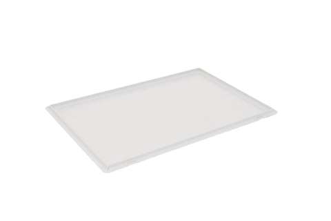[50611113] COUVERCLE BLANC BAC A PIZZA 600X400X16MM