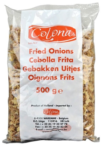 [05100162] COLONA GEBAKKEN UIEN 500GR = ZAK