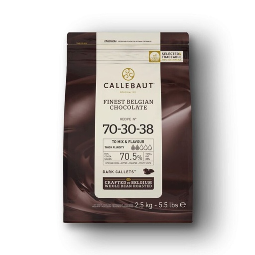 [03070125] CALLEBAUT 70-30-38-E4-U71 CALLETS FONDANT 70% 2.5KG