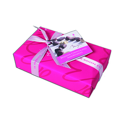 [11060290] BRUYERRE BOITE TYPE 100GR GARNIE EVENEMENT EMBALLAGE FUCHSIA 12X100GR