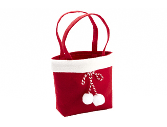 [62250623] ZAK VILT ROOD KERST 20XH15/29CM