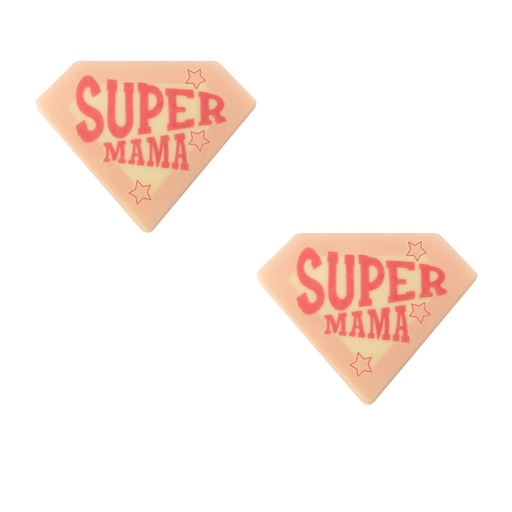 [08054538] 2010821 SUPER MAMA 45X35MM CHOCOLADE PLATE 120 STUKS ***S/CD***