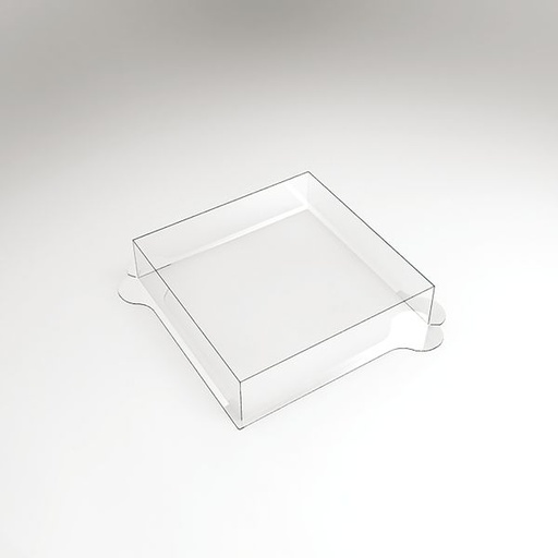 [08057667] 070565 PCB MOULDS ENTREMETS SQUARE FLAT ROUNDED PR100 PIECES 16X16 CM P4 CM 100PCES ***S/CD***