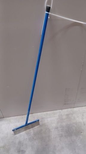 [50261017] VLOERSCHRAPER RVS MES 28CM HANDVAT 125CM