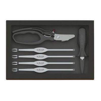 [57659287] DE BUYER COFFRET CRUSTACES CISEAU+4 TIRANTS+COUTEAU HUITRES