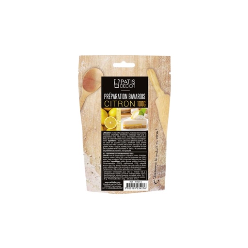 [70407376] PATISDECOR GEL BAVAROIS CITRON 100GR ***S/CD***
