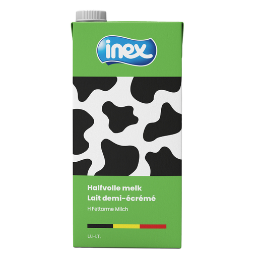 [06020175] INEX 3675 MELK *HALFVOLLE* ​​UHT TETRA 12 X 1L