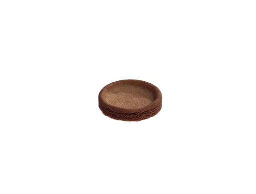 [02080011] SABLE BRETON TAARTBODEMS ROND CHOCOLADE Ø 8,2CM = DOOS VAN 96 STUKKEN
