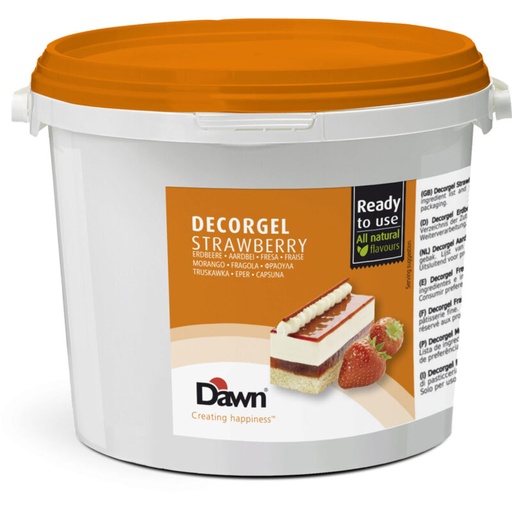 [03040423] DAWN DECORGEL AARDBEI 3KG