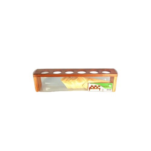 [44103430] SET HOUDER VOOR 6 KEGELS + 50 BAMBOU KEGELS=SET