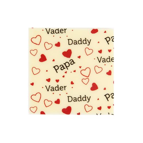 [08033615] 2011025 SQUARE PLATE 3.5CM PAPA 216PCS ***S/CDE***