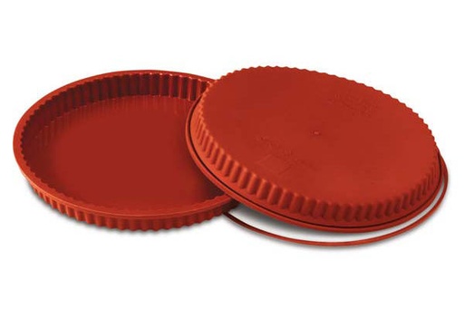 [70408166] SILIKOMART SFT428 ROUND FLUTED TART MOLD Ø280 HT 28MM 1750 ML UNIFLEX