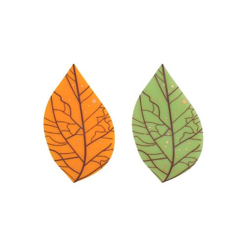 [08058119] 088139 PCB FEUILLES CB CHLOROPHYLLE 2 DESIGNS 4,5X2,7CM 90PCS ***S/CDE***