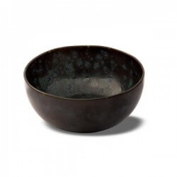 [57661145] LE COQ PHOBOS BLACK BLUE DOTS BOL / SALADIER 18XH8.5CM STONEWARE - LPHO019NB263180