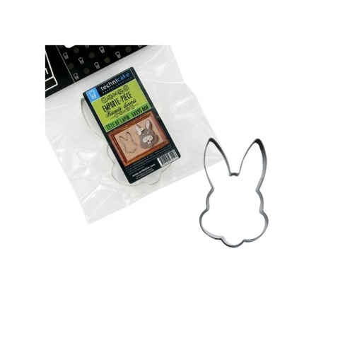 [08075717] EMPORTE-PCES FER BLANC TETE DE LAPIN 64X82MM