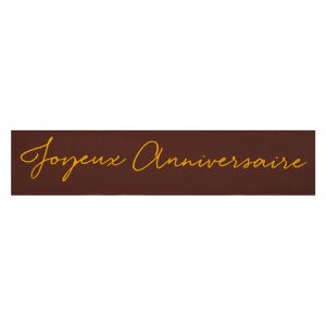 [08056939] 061037 PCB RECTANGLES CN JOYEUX ANNIVERSAIRE 7X1,5CM 150PCES
