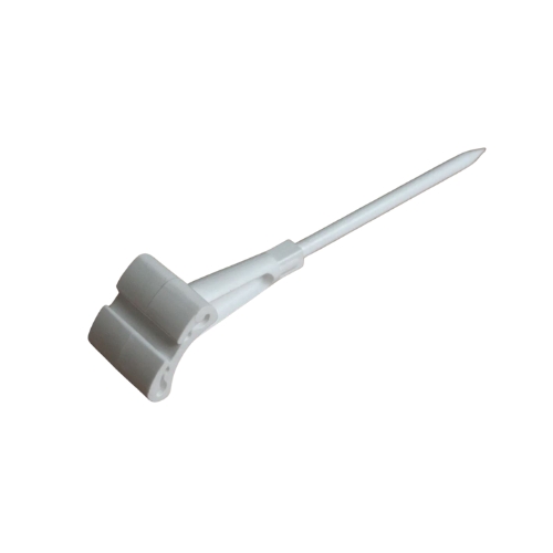 [43606082] VERWIJDERBARE PLASTIC SPIKE 2 POSITIES WIT 25ST H7CM