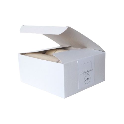 [60180080] WHITE JUDO LABELS 2.6X1.6CM BOX OF 10 ROLLS OF 1200PCS