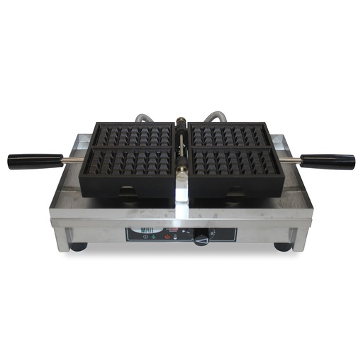 [52702150] WAFFLE IRON MATT 4X7 4/4 PANCAKE 180° 1400W