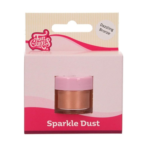 [70407243] FUNCAKES FOOD COLORANT BRONZE SPARKLING POWDER 3GR