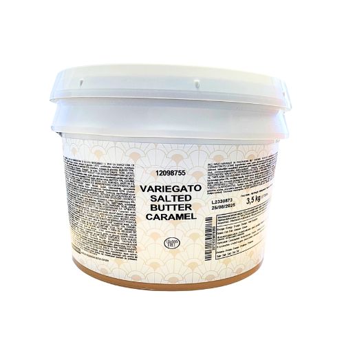 [07400011] PERNIGOTTI VARIEGATO CARAMEL SALTED BUTTER 3.5KG