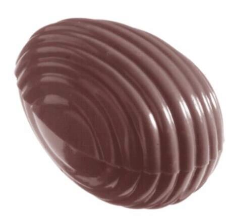 [70409382] MOULE A CHOCOLAT OEUF RAYE 32 MM CW1053 4X8 -- 5GR