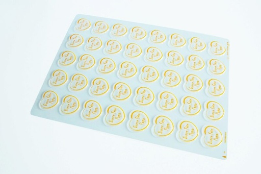[08057190] 061368 PCB BLISTERS HEARTS HAPPY DAD'S DAY 80 PRINTS 4.8X4.5 CM 2PCS ***S/CD***