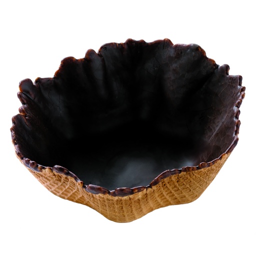 [04030234] PIDY COUPE TULIPE GAUFREE CHOCOLAT Ø10.5CM H3.5CM 96PCS