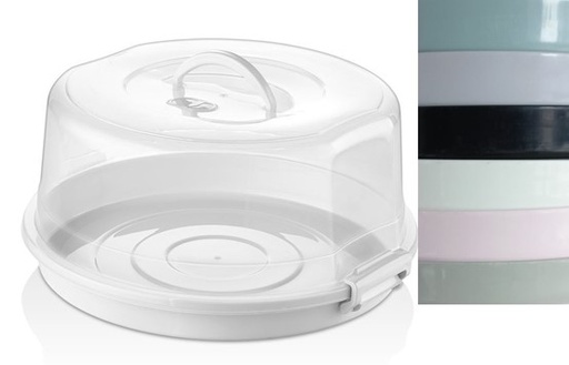 [54917456] BOITE A CAKE Ø32,5CM HT16CM 6 COLORIS ASSORTIS