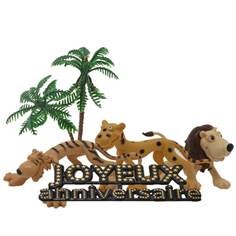 [08075198] CHILDREN'S SAVANNAH DECOR KIT 3 ANIMALS