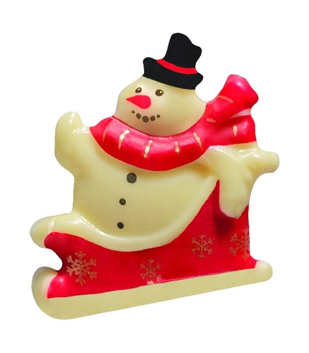 [08056242] 087105 PCB SNEEUWMANNEN CB OP ZIJN SLEE 4,5X3,85 CM 90ST ***S/CDE***