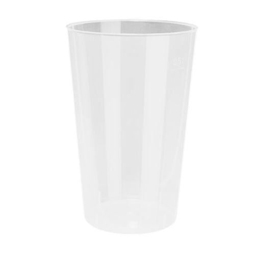 [44103443] PP GLASS REUSABLE CUP 50CL 91XH140MMTRANSPARENT 30PCS