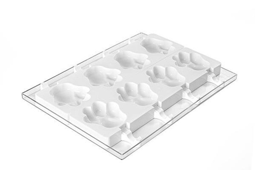 [70408631] SILIKOMART GEL06 MOULE 8 FRISCOS PATTES DE CHIEN  98ML + 50 BATONS