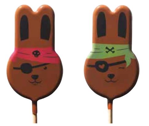 [08057207] 061388 PCB BLISTERS MR AND MRS RABBIT HEAD LOLLIPOPS FOR 36 LOLLIPOPS AND 9 STICKS ***ON ORDER***