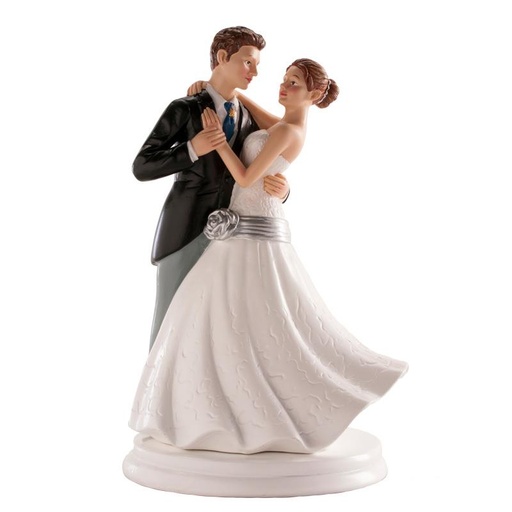[61000108] FIGURINE COUPLE MARIES DANSANT 20CM