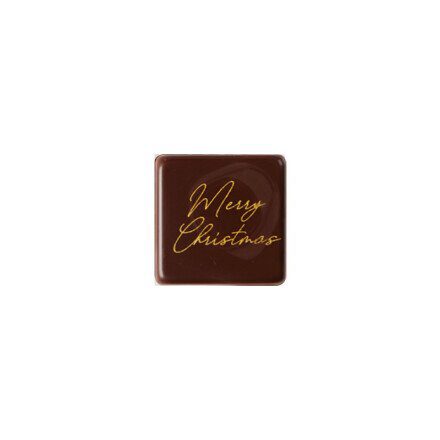 [08030770] 2015148 PLAQUETTE SQUARED MERRY CHRISTMAS 3CM 175PCES ***S/CD***
