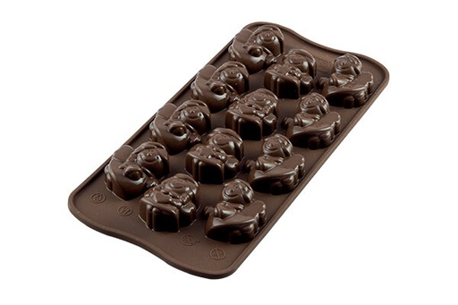 [70408042] +MOULE A PRALINE EN SILICONE BRUN ANGE SCG27