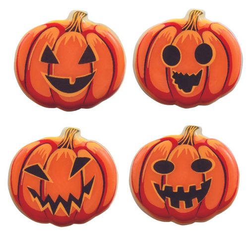 [08056176] 087041 PCB PUMPKINS CB SCARY 4 DESIGNS 3X2.7 CM 135PCS ***S/CDE***
