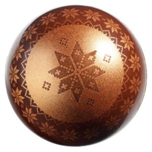 [08057459] 070226 PCB BOULES CN POINT DE CROIX 2 DESIGNS Ø 5,8 CM 24PCES ***S/CD***