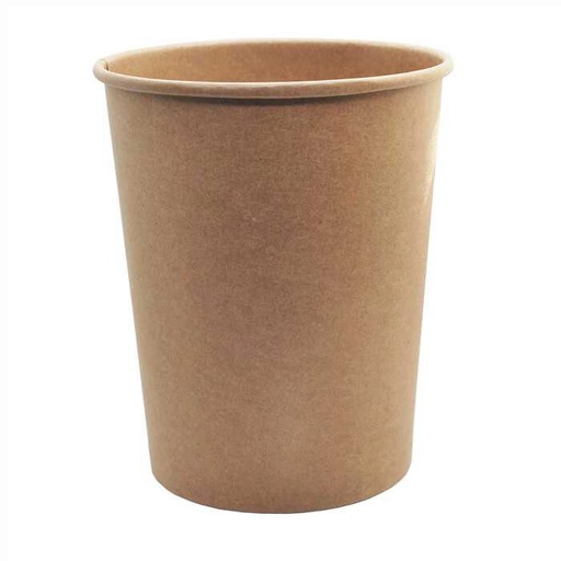 [53533050] POT A SOUPE/GLACE  EN CARTON 1000ML KRAFT PAQUET DE 25PCES**SANS COUVERCLE**